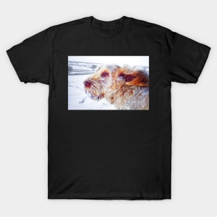 Windswept snowstorm Spinone T-Shirt
